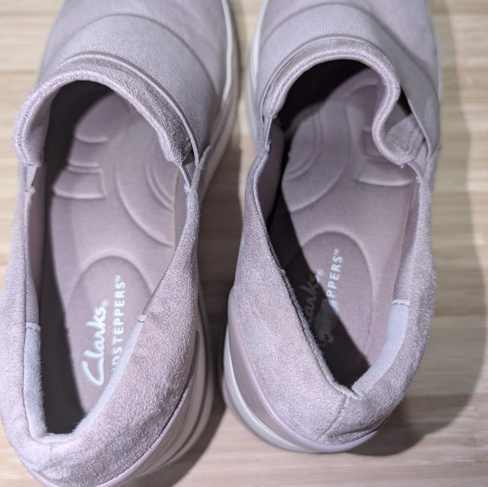 Clarks Cloudsteppers Mauve Slip-On Shoes Size 8 - Picture 5 of 5